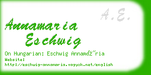 annamaria eschwig business card